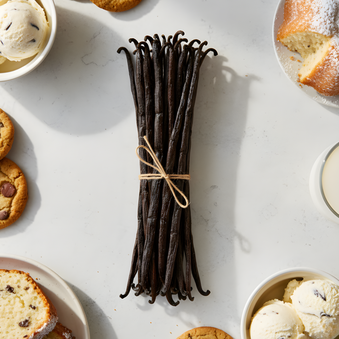 laski wanilii i wypieki